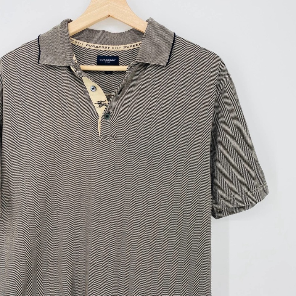 Burberry Short Sleeve Performance Collared Activewear Golf Polo Shirt Small